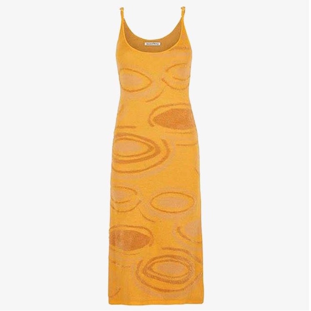 House of Sunny Hockney Dress (Papaya/Orange)